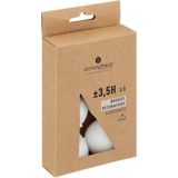 Atmosphera Drijfkaarsen - ivoor wit - 6x stuks - dia 4.5 cm - 3.5 branduren - paraffine - geurloos
