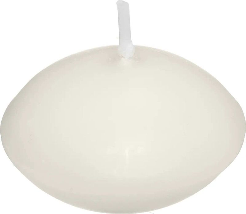 Atmosphera Drijfkaarsen - ivoor wit - 6x stuks - dia 4.5 cm - 3.5 branduren - paraffine - geurloos