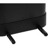 5Five - Ariane - Prullenbak/pedaalemmer - Zwart - RVS - 30 Liter - Soft Close