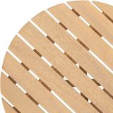 Atmosphera Bijzettafeltje Acacia - hout - lichtbruin - D35 x H40 cm - koffie tafel - klein tafeltje