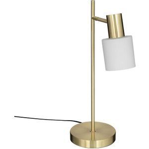 Atmosphera Tafellamp/bureaulampje Athena - metaal - goud - H45 cm - Leeslampje