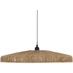 Atmosphera Hanglamp Bellamy jute - E27, niet inbegrepen - Ø58xH10cm - Bruin