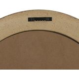 Atmosphera Spiegel/wandspiegel - ovaal - 53 x 40 cm - mdf hout/glas - goud - ornament rand