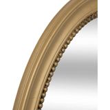 Atmosphera Spiegel/wandspiegel - ovaal - 53 x 40 cm - mdf hout/glas - goud - ornament rand
