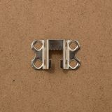 Badkamerspiegel in een bamboe frame, 34 x 44 cm