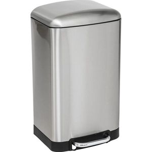 5Five - Ariane - Prullenbak - Zilver - RVS - 20 Liter - Soft Close
