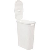 Kunststof - Hoog - Wasmand - Antraciet - Inhoud 40 Liter