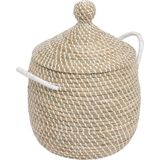 Atmosphera Soleya Stro manden set van 2 stuks Ø39xH58cm - Beige