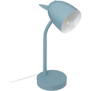 Atmosphera Kinderkamer bureaulamp - met oortjes - blauw - metaal - 18 x 12,5 x 31 cm - tafellamp