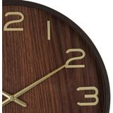 Atmosphera - Woody - Wandklok - Bruin - Hout - Diameter 38 cm