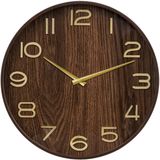 Atmosphera - Wandklok - Bruin - Hout - Diameter 55 cm