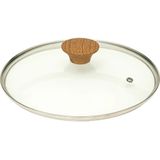 5Five Braad/wokpan met deksel Harmony - Alle warmtebronnen - Beige - Dia 27 cm - handvat bakeliet - aluminium