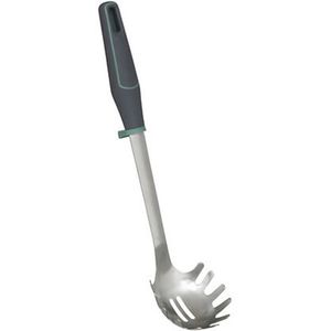 5Five Pasta opscheplepel - zilver - RVS - 34 cm - Keukengerei/spaghetti lepel - Robuust/duurzaam