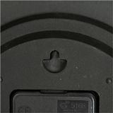 Atmosphera Doris Klok met reliëf Ø30x4cm - Zwart