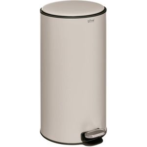 5Five Delta Afvalemmer - Soft close - Antigeur actief koolstoffilter - Uitneembare emmer - 30L - Klei