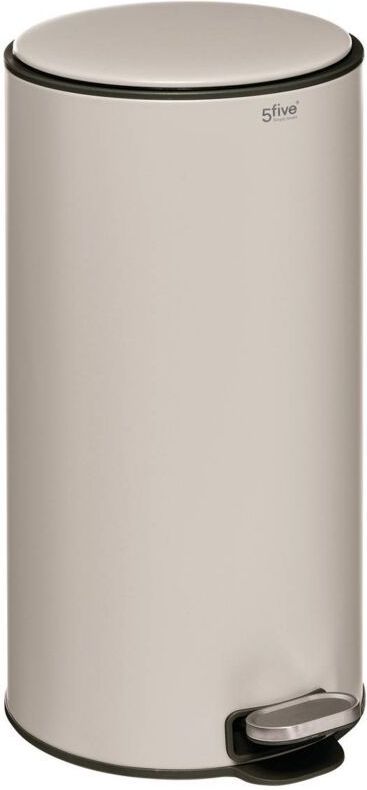 5Five Delta Afvalemmer - Soft close - Antigeur actief koolstoffilter - Uitneembare emmer - 30L - Klei