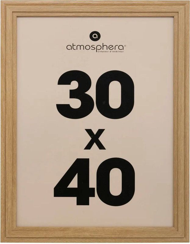 Atmosphera - Classico Fotolijst - Naturel Hout - MDF - 30 x 40 cm