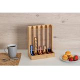 5Five - Koffie Cups Dispenser - Natuurlijk - Bamboe - Geschikt voor 70 Capsules