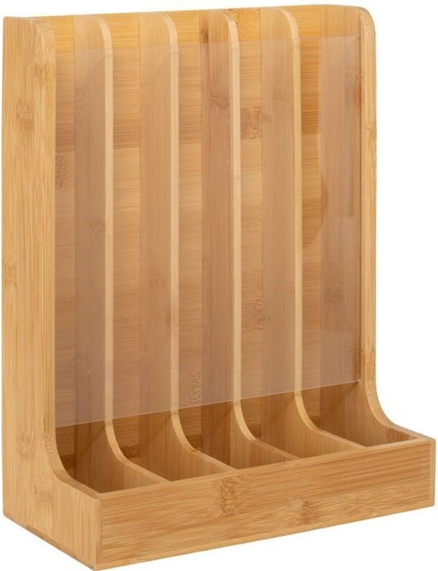 5Five - Koffie Cups Dispenser - Natuurlijk - Bamboe - Geschikt voor 70 Capsules
