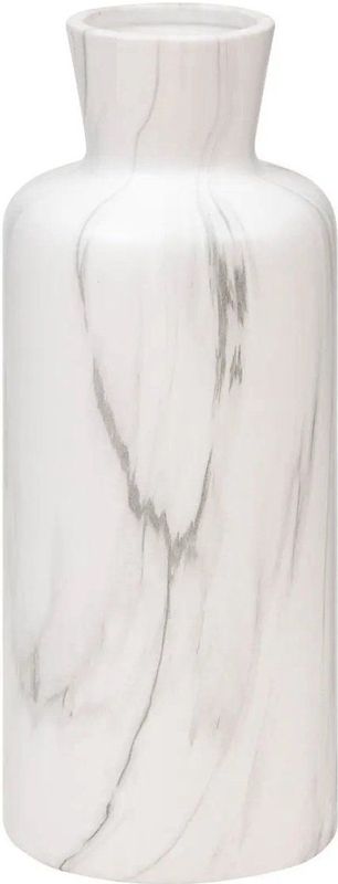 Atmosphera - Bloemenvaas Athens - Wit - Keramiek - D12 x H30 cm