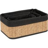 Opbergmand - Katoen - Grijs - 30x30x30 cm