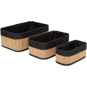 Opbergmand - Katoen - Grijs - 30x30x30 cm