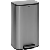 5Five - Norvik - Prullenbak - Zilver - RVS - 30 Liter - Soft Close