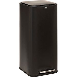 Vuilnisbak - Zwart - Kunststof - 30 Liter