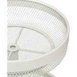 5Five - Double Fruit - Fruitschaal - Wit - 2-laags, Gemaakt van Chrome Metaal