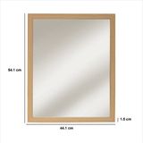 5five - Wandspiegel - Naturel Hout - 44 x 54 cm - MDF/Bamboe/Glas