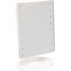 5Five - Vegas - Make-up Spiegel - Wit - Enkelzijdig - 16 x 28 cm - Met LED Lampjes