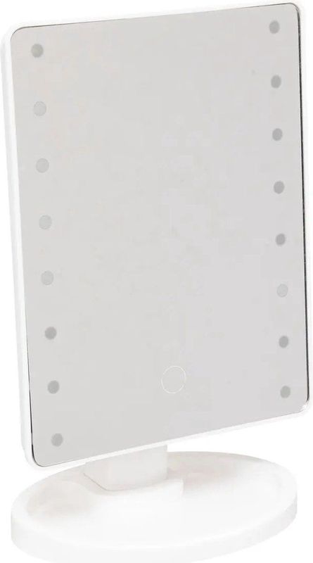 5Five - Vegas - Make-up Spiegel - Wit - Enkelzijdig - 16 x 28 cm - Met LED Lampjes