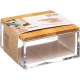 Sieraden/make-up houder/box 9,5 x 5 cm van kunststof - Nagellak box - Sieraden box - Make-up box - Organizer