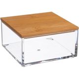 Sieraden/make-up houder/box 9,5 x 5 cm van kunststof - Nagellak box - Sieraden box - Make-up box - Organizer