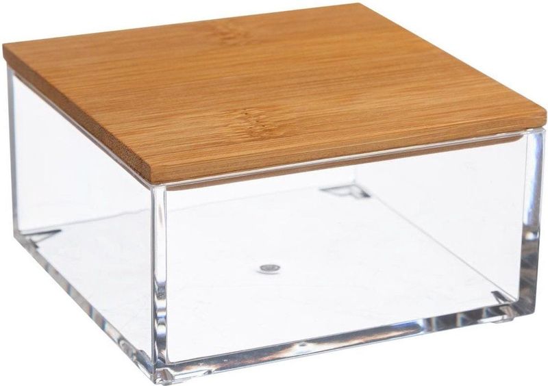 Sieraden/make-up houder/box 9,5 x 5 cm van kunststof - Nagellak box - Sieraden box - Make-up box - Organizer