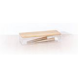 Sieraden/make-up houder/box 25,5 x 5 cm van kunststof - Nagellak box - Sieraden box - Make-up box - Organizer