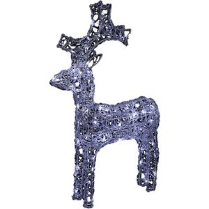 Lights4fun Lichtgordijn, 1 m x 1 m, met 40 leds, warmwit, voor binnen