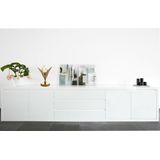 Atmosphera lamp goud blad - Tafellamp - Nachtlamp - Art deco lamp - H24.5