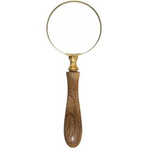 Handheld Vergrootglas - 10x Vergrootglas - Vermindert De Belasting Van De Ogen Geweldig Om Te Lezen Goudkleur 57 Mm Dia
