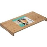 Grote snijplank rechthoek 52 x 28 cm van bamboe hout - Serveerplank - Broodplank