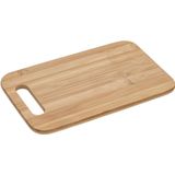 Snijplank set met metalen rek - Five® - Set van 4 bamboe snijplanken - geschikt voor tapas.