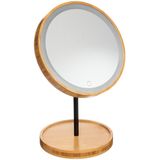 5five Simply Smart - Kosmetikspiegel led, rund, Bambus