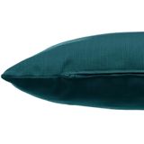 Bank/sier/tuin kussens voor binnen en buiten emerald groen 30 x 50 x 10 cm - Water en UV bestendig