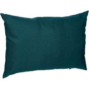 Bank/sier/tuin kussens voor binnen en buiten in de kleur emerald groen 30 x 50 x 10 cm
