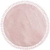 Vloerkleed - Roze - Polyester - Ø90cm