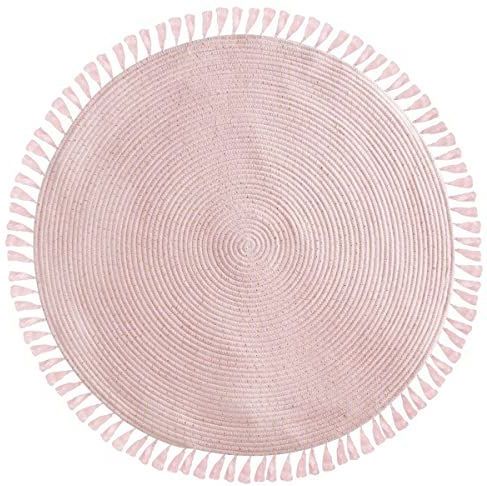 Vloerkleed - Roze - Polyester - Ø90cm