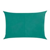 Schaduwdoek/zonnescherm Curacao rechthoekig mint groen waterafstotend polyester - 2 x 3 meter - Terras/tuin zonwering