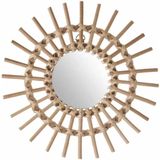 Spiegel Soleil - Rattan - D30 cm - Beige - Atmosphera createur d'interieur