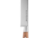 5Five - Elegancia - Keukenmes - Lichtbruin - RVS - Acacia Hout - 34 x 3 cm