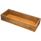 5Five Bestekbak/keuken organizer - 1-vaks - Tidy Smart - bamboe hout - 38 x 15 x 7 cm